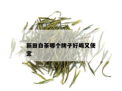 新田白茶哪个牌子好喝又便宜