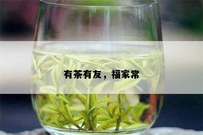 有茶有友，福家常