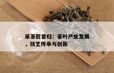 采茶匠昔归：茶叶产业发展，技艺传承与创新