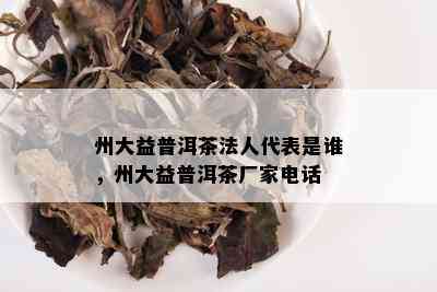 州大益普洱茶法人代表是谁，州大益普洱茶厂家电话