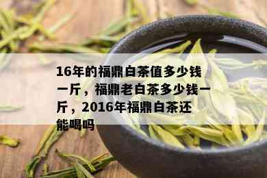 16年的福鼎白茶值多少钱一斤，福鼎老白茶多少钱一斤，2016年福鼎白茶还能喝吗