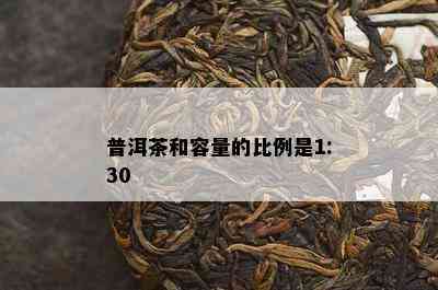 普洱茶和容量的比例是1:30