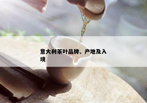 意大利茶叶品牌、产地及入境