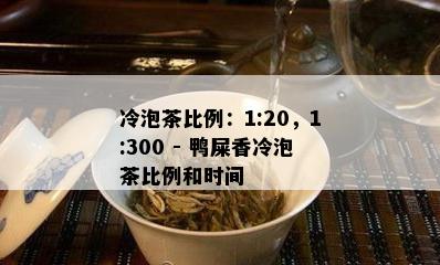 冷泡茶比例：1:20，1:300 - 鸭屎香冷泡茶比例和时间