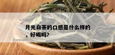 月光白茶的口感是什么样的，好喝吗？