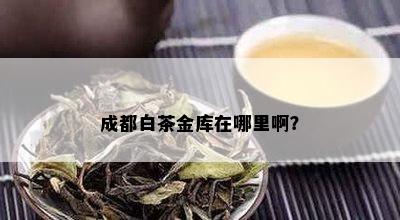 成都白茶金库在哪里啊？