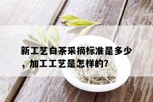 新工艺白茶采摘标准是多少，加工工艺是怎样的？