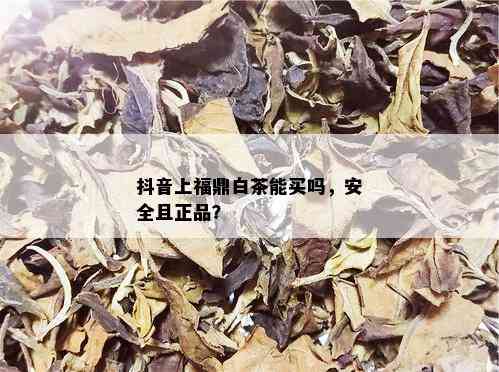 抖音上福鼎白茶能买吗，安全且正品？