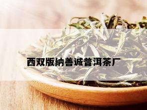 西双版纳善诚普洱茶厂