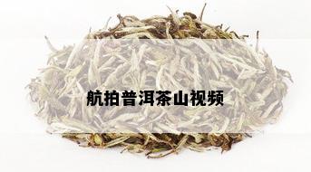 航拍普洱茶山视频