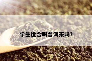 学生适合喝普洱茶吗？