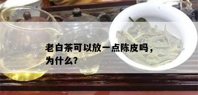 老白茶可以放一点陈皮吗，为什么？