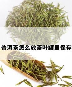 普洱茶怎么放茶叶罐里保存