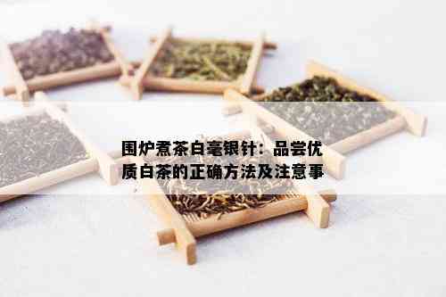 围炉煮茶白毫银针：品尝优质白茶的正确方法及注意事