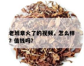 老班章火了的视频，怎么样？值钱吗？