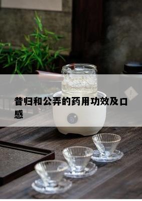 昔归和公弄的用功效及口感