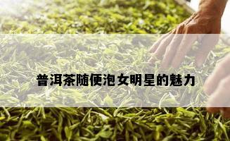 普洱茶随便泡女明星的魅力