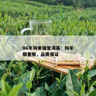 06年狗来福普洱茶：狗年 *** 版，品质保证