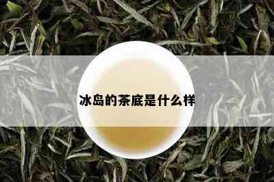 冰岛的茶底是什么样