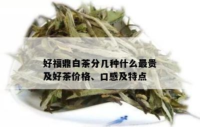 好福鼎白茶分几种什么最贵及好茶价格、口感及特点