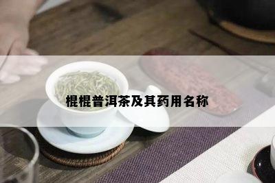 棍棍普洱茶及其用名称