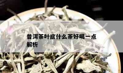 普洱茶叶底什么茶好喝一点解析