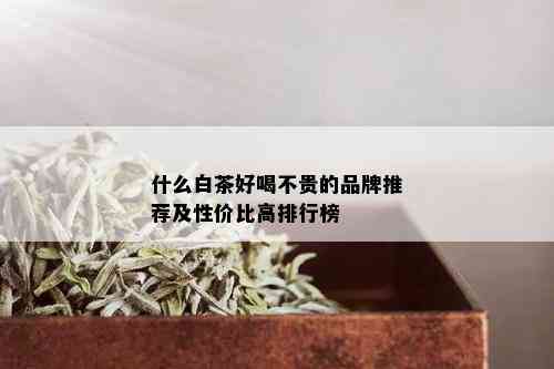 什么白茶好喝不贵的品牌推荐及性价比高排行榜