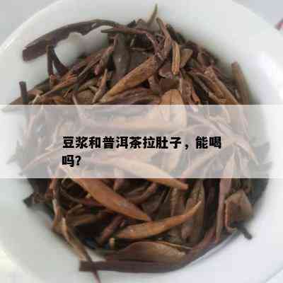 豆浆和普洱茶拉肚子，能喝吗？