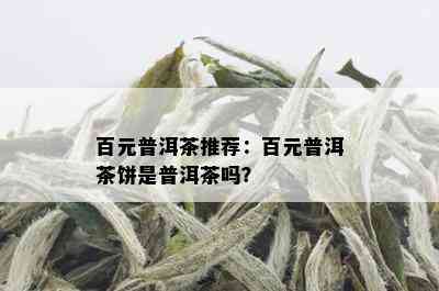 百元普洱茶推荐：百元普洱茶饼是普洱茶吗？