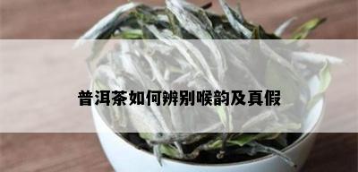 普洱茶如何辨别喉韵及真假