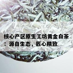 核心产区原生工坊黄金白茶：源自生态，匠心精致