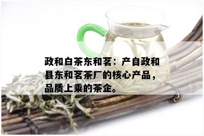 政和白茶东和茗：产自政和县东和茗茶厂的核心产品，品质上乘的茶企。