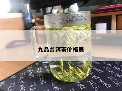 九品普洱茶价格表