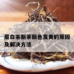 眉白茶新茶颜色发黄的原因及解决方法