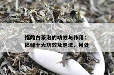 福鼎白茶泡的功效与作用：揭秘十大功效及泡法、用处