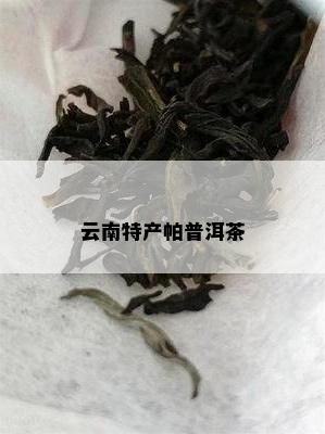 云南特产帕普洱茶