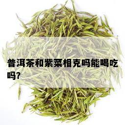 普洱茶和紫菜相克吗能喝吃吗？