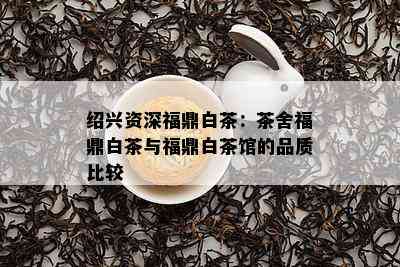 绍兴资深福鼎白茶：茶舍福鼎白茶与福鼎白茶馆的品质比较