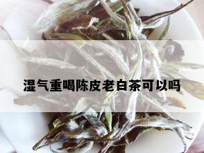 湿气重喝陈皮老白茶可以吗