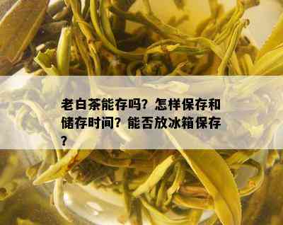 老白茶能存吗？怎样保存和储存时间？能否放冰箱保存？