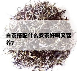 白茶搭配什么煮茶好喝又营养？