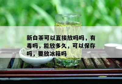 新白茶可以直接放吗吗，有吗，能放多久，可以保存吗，要放冰箱吗