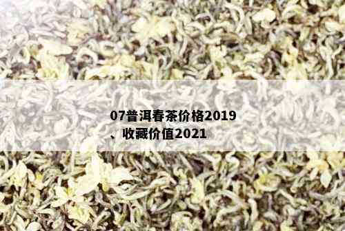 07普洱春茶价格2019、收藏价值2021