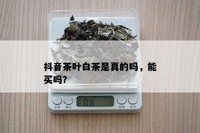 抖音茶叶白茶是真的吗，能买吗？