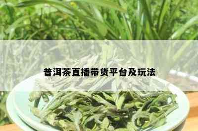 普洱茶直播带货平台及玩法