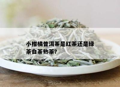 小柑橘普洱茶是红茶还是绿茶白茶熟茶？