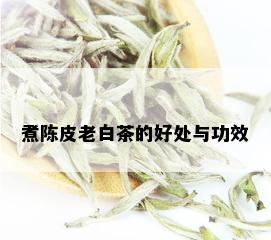 煮陈皮老白茶的好处与功效