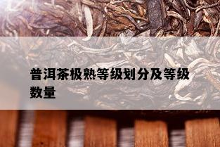 普洱茶极熟等级划分及等级数量