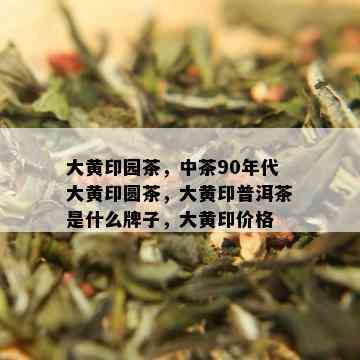 大黄印园茶，中茶90年代大黄印圆茶，大黄印普洱茶是什么牌子，大黄印价格