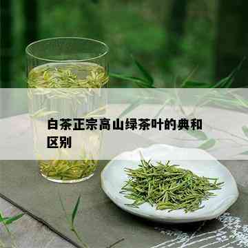 白茶正宗高山绿茶叶的典和区别